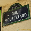 Rue Mouffetard street sign